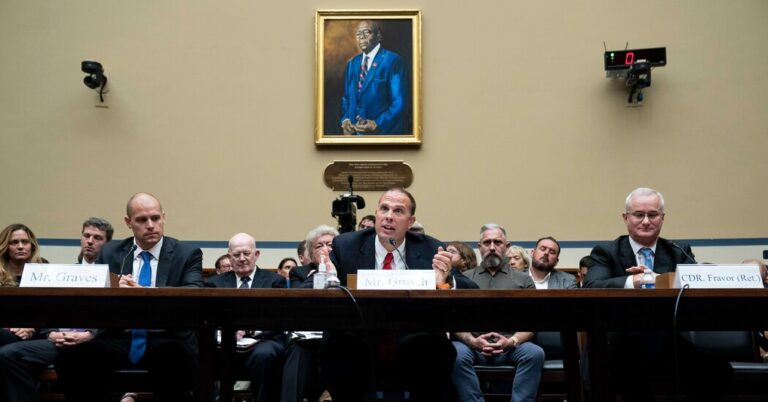 At Congressional Hearing on UFOs, Lawmakers Press for Answers At Congressional Hearing on UFOs, Lawmakers Press for Answers