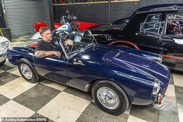 Classic microcar from the golden age of motorsport goes up for sale after languishing in a barn for 50 years – and it’ll beat Ulez charge too A classic microcar from the 'golden age of motorsport' is up for sale after languishing in a barn for 50 years. Pictured: Ryan Lockett in the car