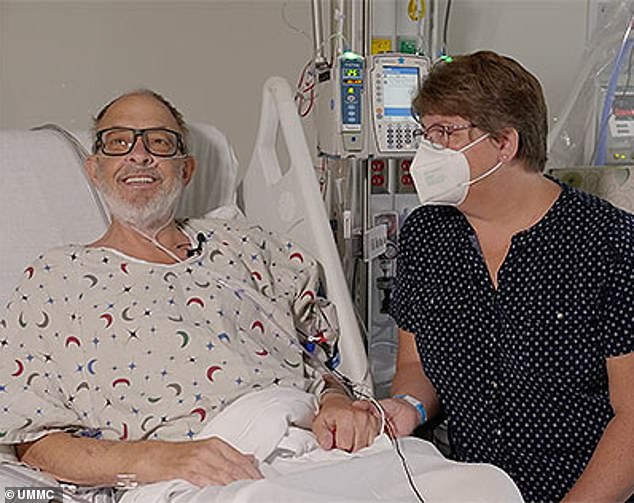 Terminally ill man from Maryland, 58, is living with a PIG’S HEART – after becoming second patient ever to get pioneering transplant surgery Lawrence Faucette, 58, is the second person in the world to receive a heart transplant from a genetically modified pig. He was deemed ineligible for a human heart due to peripheral vascular disease, which reduces blood circulation. Pictured before surgery with his wife Ann, Mr Faucette is now breathing on his own, and his heart is functioning without any supportive devices