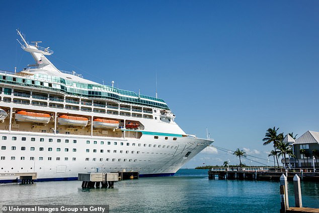 Royal Caribbean cruise ship passenger, 41, is missing after falling overboard off Charleston on trip to the Bahamas: Travelers reveal how they ‘instantly fell sick to my stomach’ and rushed to the pool deck to help with rescue A 41-year-old cruise ship passenger is missing after falling overboard on a Royal Caribbean voyage on the 'Vision of the Seas' vessel (pictured) to the Bahamas