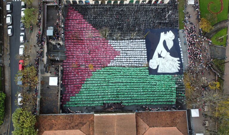 Sirens blare in Spanish civil war town of Guernica in solidarity with Gaza | Gaza