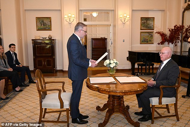 Anthony Albanese’s religious views explained – as it’s revealed Anthony Albanese (left) opted for a civil affirmation when he was sworn in as Australia's 31st Prime Minister