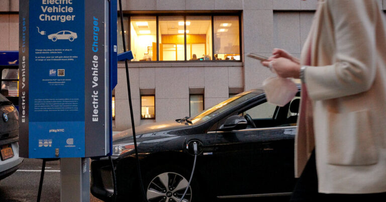 Biden Vetoes Republican Measure to Block Electric Vehicle Charging Stations Biden Vetoes Republican Measure to Block Electric Vehicle Charging Stations