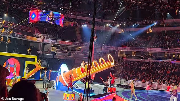 I get fired out of a cannon for a living… this is what it takes to keep me fit enough to do it and it’s not spending hours in the gym or lifting heavy weights The above picture shows Skyler Miser, 20, from Indiana, preparing to be fired out of a rocket (shown in orange)