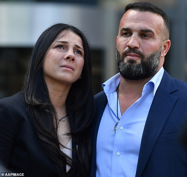 Scott Morrison’s phonecall with Danny Abdallah after sentencing of Samuel Davidson over Oatlands Leila Abdallah (left) and Danny Abdallah (right) outside Parramatta District Court in Sydney for the sentencing of the man who killed three of their children
