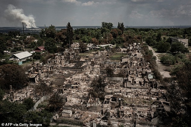 Ukraine ‘could lose on the battlefield by the end of 2024’, warns CIA Director William Burns An aerial view shows destroyed houses after strike in the town of Pryvillya at the eastern Ukrainian region of Donbas on June 14, 2022