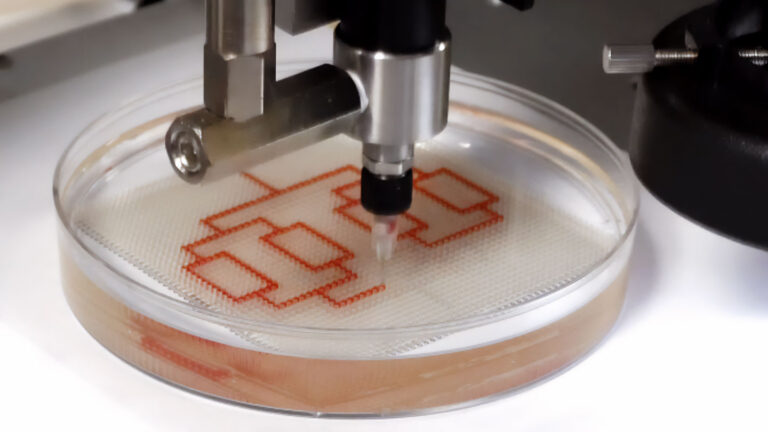Lego bricks inspired a new way to shape devices for studying liquids a dropper builds tiny channels of liquid in a petri dish