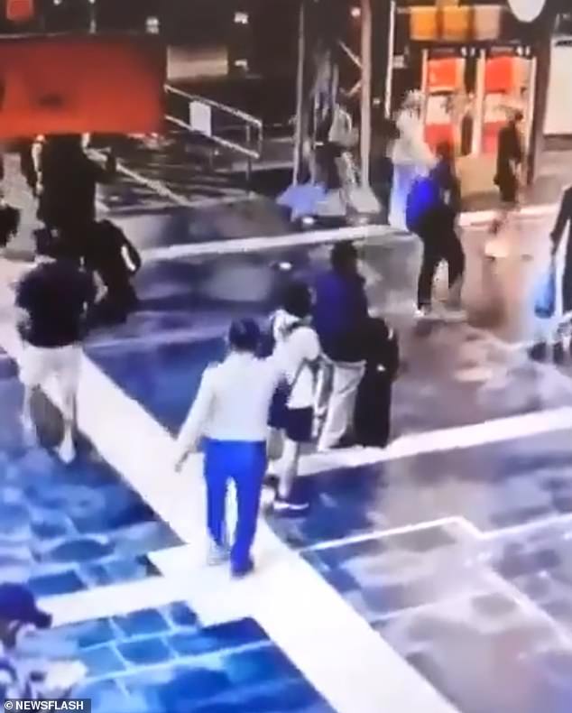 Chilling moment coldblooded assassin executes victim with gunshots to the head in front of horrified passengers in packed German train station CCTV footage shows the suspect, 54, approaching the 27-year-old man from behind at the busy Frankfurt Central Station, in the German state of Hesse, around 9pm on August 20