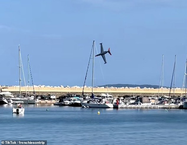 French air show pilot dies after his plane crashes into the sea in front of horrified spectators A plane crashed into the sea in front of horrified spectators at a French air show marking 80 years of the Provence landings this afternoon