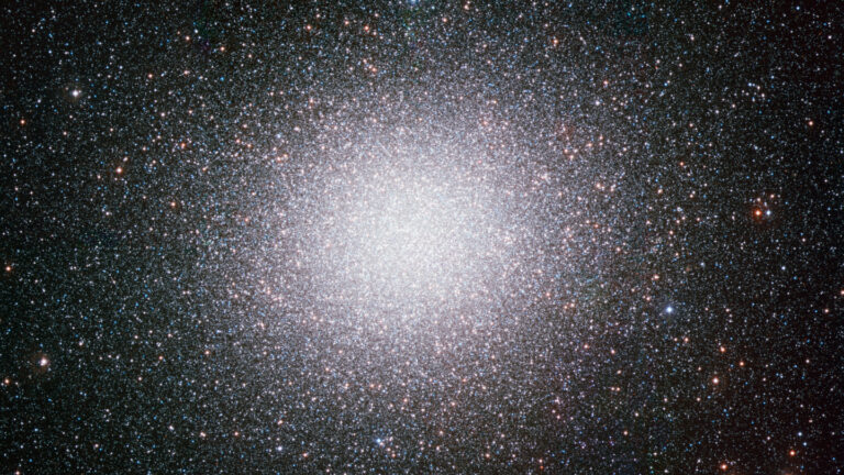 The nearest midsized black hole might instead be a horde of lightweights A bright concentration of stars on a dark sky.