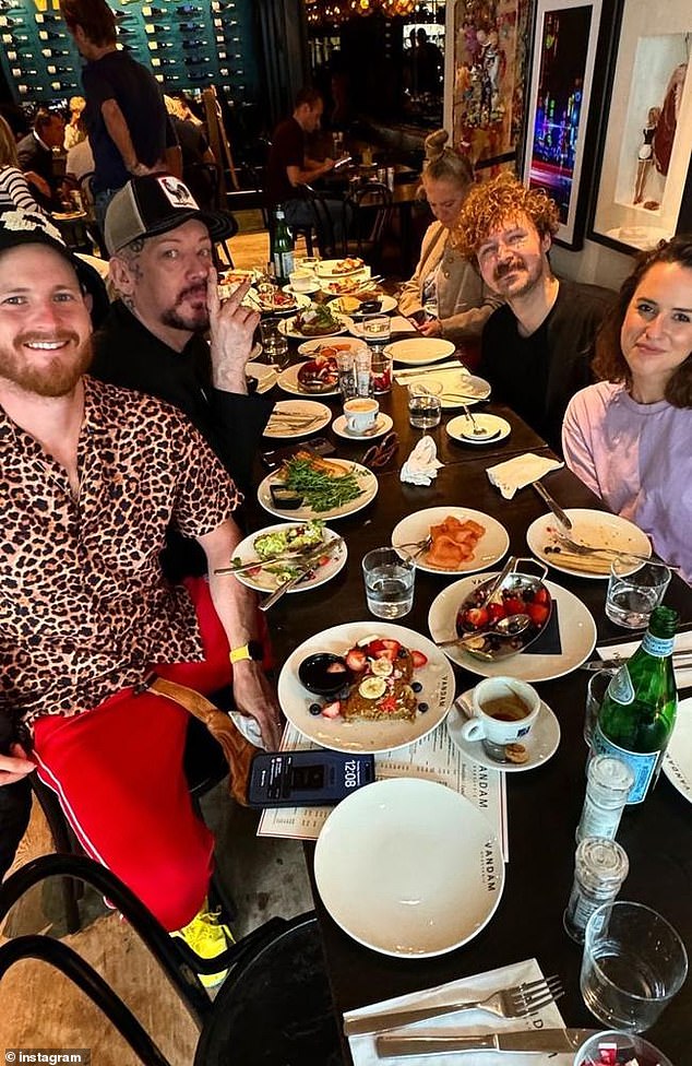 Raygun could be set to perform again with a MAJOR celebrity by her side as new image is revealed – and she is loving her 15 minutes of fame Raygun's time in the spotlight post the Paris Olympics is showing no signs of waning if one of her recent high profile dinner companions is any guide (pictured, enjoying a meal with music icon Boy George, who is second from left)