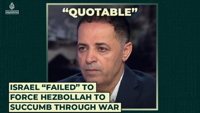 Israel “failed” to force Hezbollah to succumb through war Israel “failed” to force Hezbollah to succumb through war