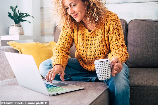 Surfing the internet in middle age can cut risk of dementia in later life by more than half, study shows Those who surf the internet in middle age can cut their risk of dementia in later life by more than half, a new study has shown. (File image)