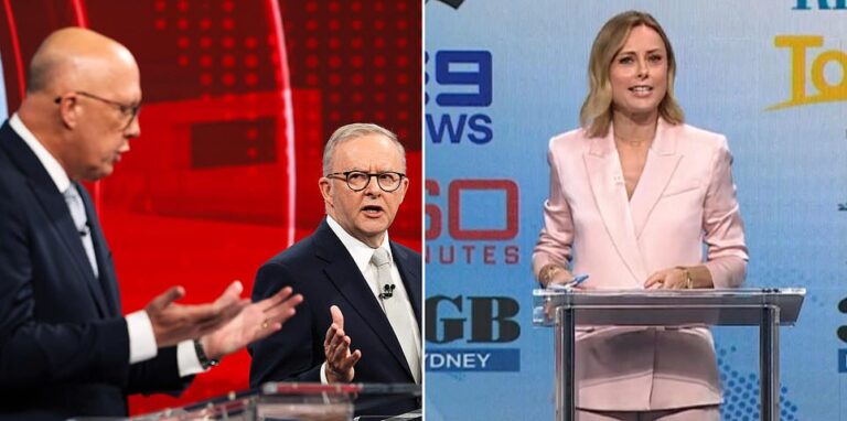 LIVE: Election 2025 - Ruthless moment Ally Langdon takes a brutal swipe at Albo AND Peter Dutton during Nine's debate
