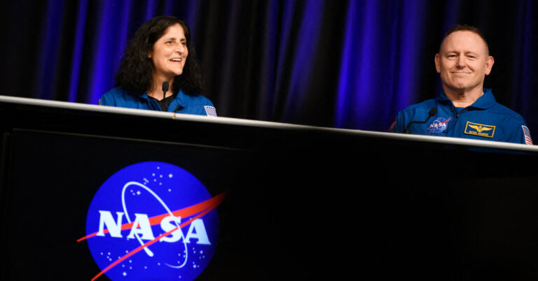 NASA Astronauts Speak for First Time After 9-Month Stay in Space at ISS