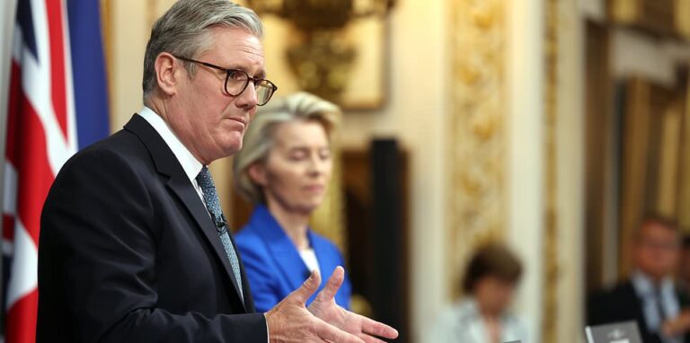UK-EU summit: Starmer unveils post-Brexit 'reset' with deal struck on food and e-gates but is accused of betrayal over handing Brussels fishing rights for 12 YEARS