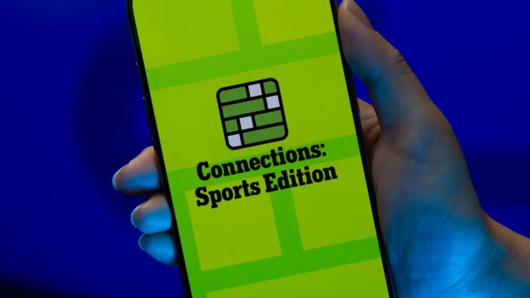 Today’s NYT Connections: Sports Edition Hints, Answers for Nov. 12 #415 NYT Connections: Sport Edition on a phone