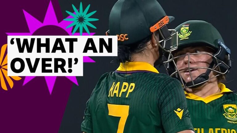Women’s Cricket World Cup: South Africa’s Nadine de Klerk and Marizanne Kapp hit 25 runs from six balls against Pakistan Women's Cricket World Cup: South Africa's Nadine de Klerk and Marizanne Kapp hit 25 runs from six balls against Pakistan