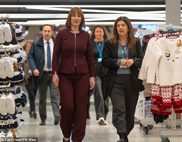 Chancellor faces angry backlash as she announces ‘bonkers’ minimum wage hike that threatens to push even MORE young people out of work Rachel Reeves announced the increase in the minimum wage at Primark in central London