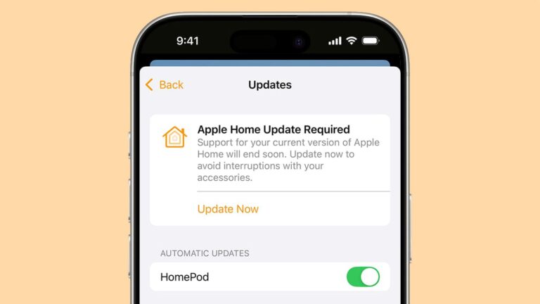 Apple Reminding Users of Pending Home App Upgrade Requirement