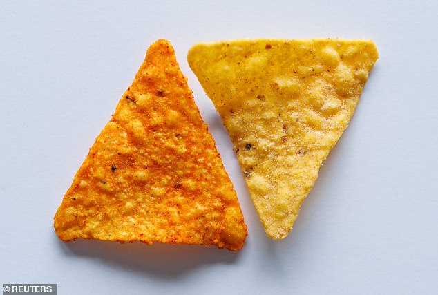 Cheetos and Doritos have given your favorite chips a dye-free makeover… and the results are harrowing Shown above is the original Dorito, left, and the new version that does not contain artificial dyes or flavors