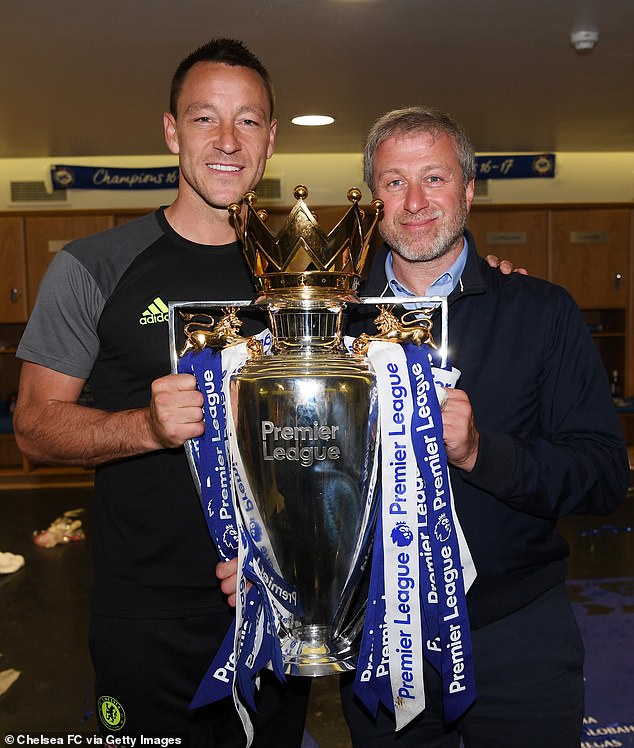 Chelsea handed the Premier League’s biggest EVER fine and a suspended transfer ban for rule breaks – but silence remains on Man City’s 115 charges Chelsea have been hit with a £10.75million fine aftter breaking transfer rules during the Roman Abramovich era (pictured: Abramovich with John Terry in 2017)