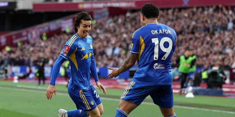 FA Cup semi-final draw – plus West Ham vs Leeds LIVE: Ao Tanaka opens the scoring with final place alongside Chelsea, Man City and Southampton to be decided FA Cup semi-final draw - plus West Ham vs Leeds LIVE: Ao Tanaka opens the scoring with final place alongside Chelsea, Man City and Southampton to be decided