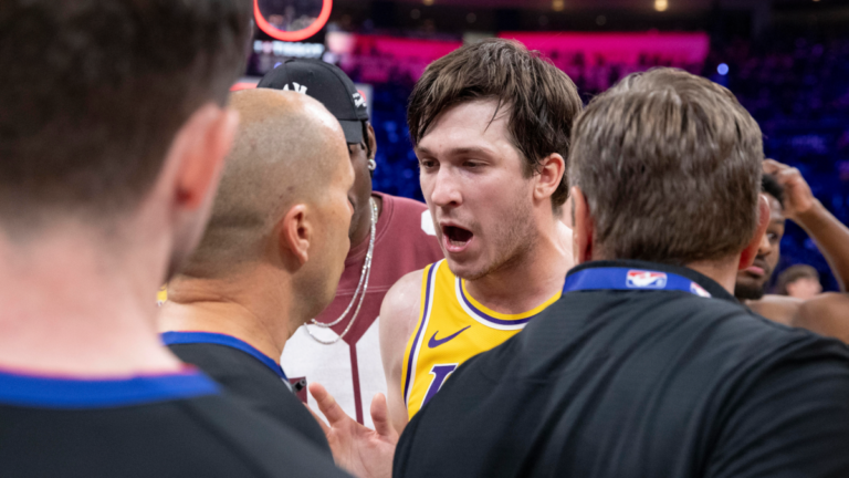 Lakers confront officials after Game 2 loss; JJ Redick, Austin Reaves call out refs Lakers confront officials after Game 2 loss; JJ Redick, Austin Reaves call out refs