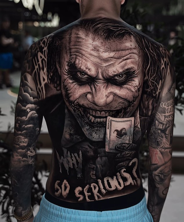 From Richarlison’s place among Brazil legends and Marcus Rashford’s Man United journey to the Leroy Sane self-portrait mocked by Raheem Sterling … these are football’s most iconic tattoos Alejandro Garnacho showed off his new tattoo inspired by Heath Ledger's Joker